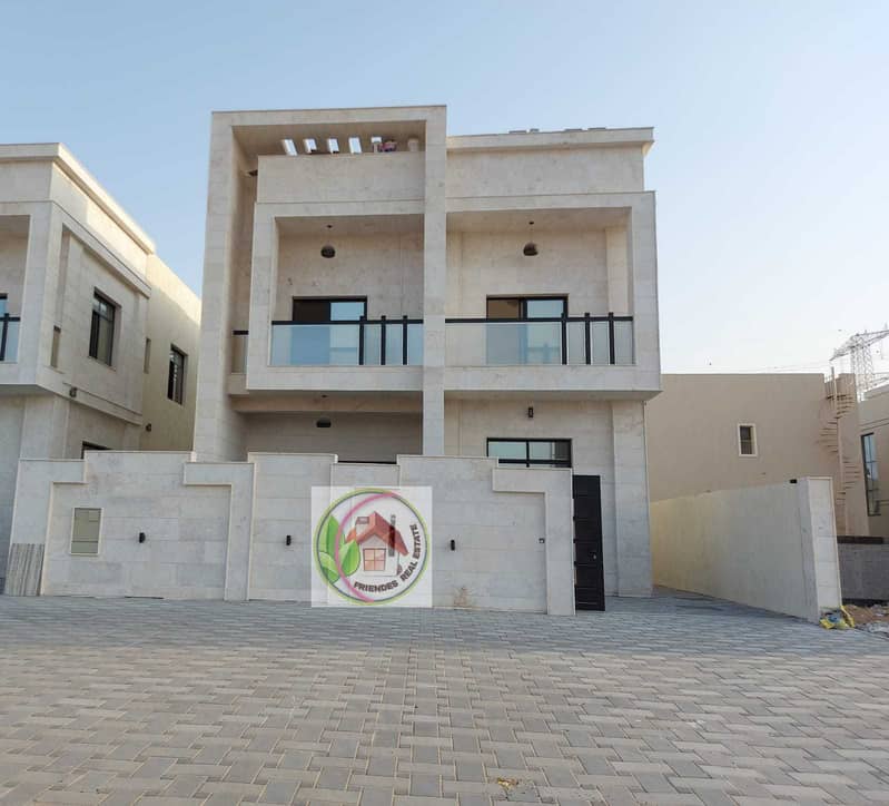 Villa for sale, one of the most luxurious villas in Ajman, a very sophisticated design for owners of high-end taste