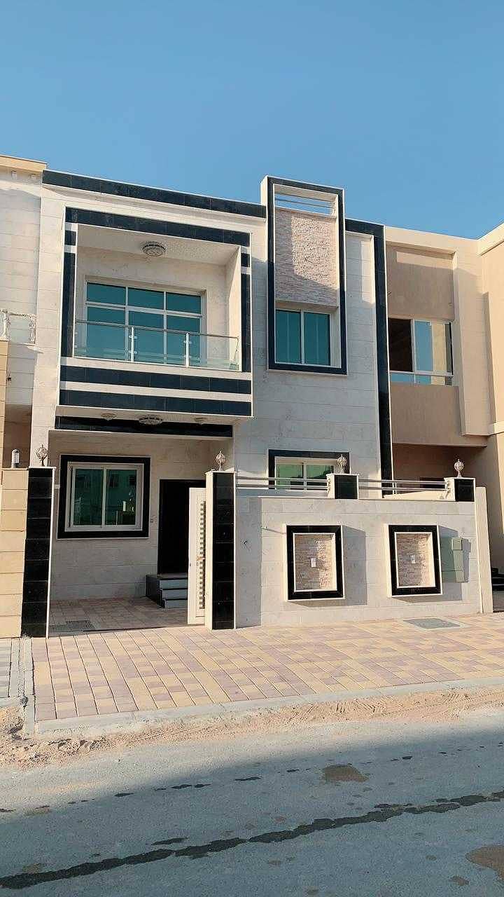 For sale a new villa, a snapshot, in a privileged location in Ajman, the Jasmine area, close to Sheikh Bin Rashid Street
