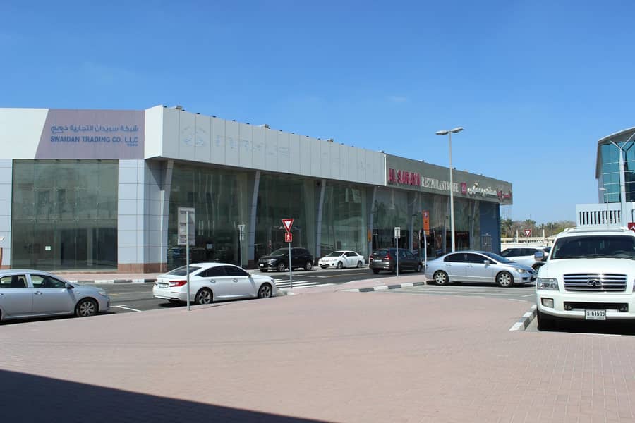 Large Corner  Showroom For Rent Near DNATA high visibility