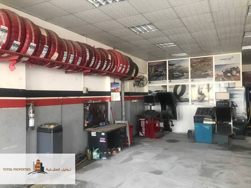 3 tyres shop for rent with full equipment  in m3