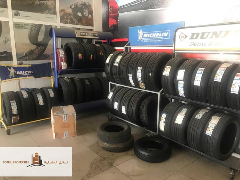 4 tyres shop for rent with full equipment  in m3