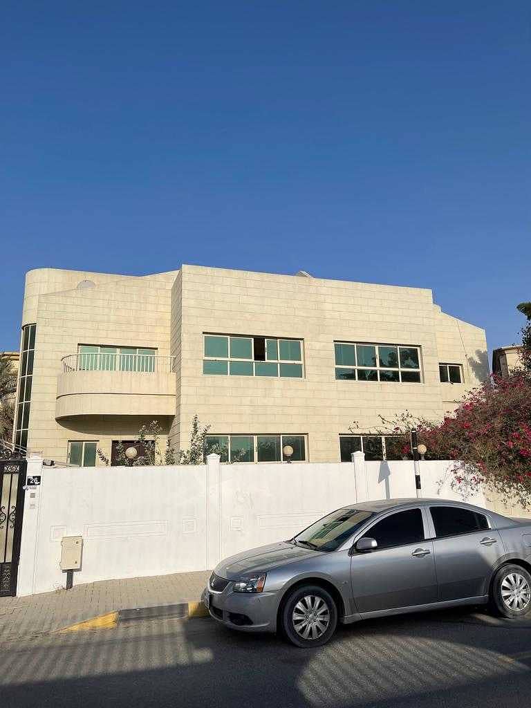 For rent in the Emirate of Sharjah in the Al Sharqan region, a two-story villa, three bedrooms, a very large council, a swimming pool and car parking,