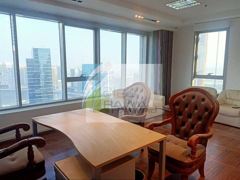 SEMI FURNISHED OFFICE WITH PARTITION FOR RENT