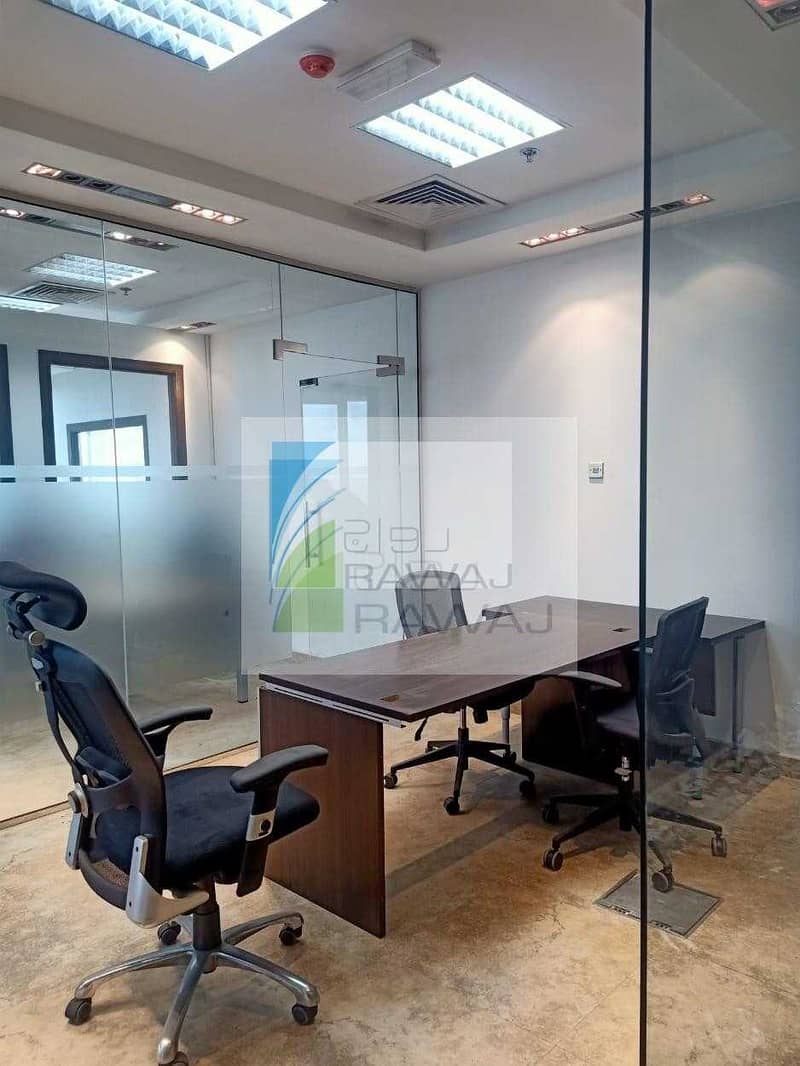 3 SEMI FURNISHED OFFICE WITH PARTITION FOR RENT