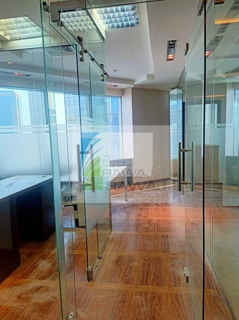 4 SEMI FURNISHED OFFICE WITH PARTITION FOR RENT