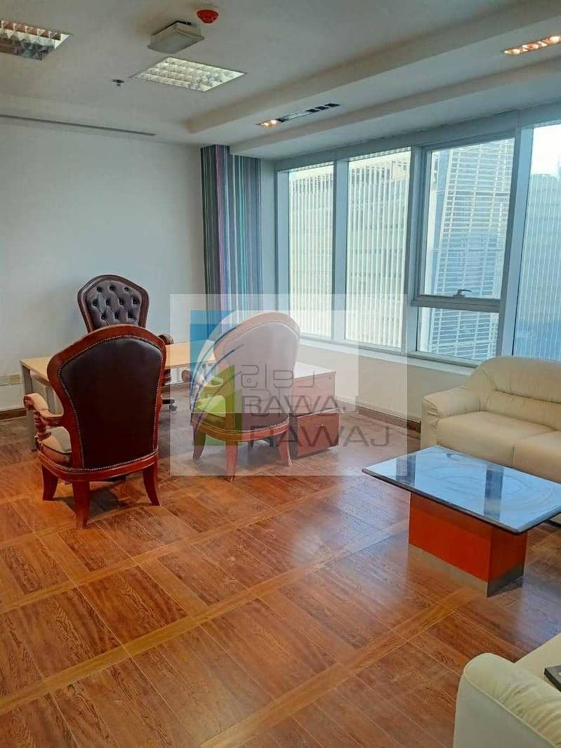 6 SEMI FURNISHED OFFICE WITH PARTITION FOR RENT