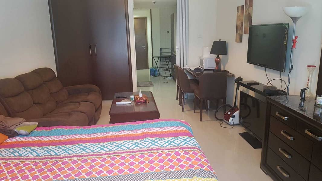 Ontario Tower | Near Metro | Large Studio Apartment | Fully Furnished | Rent: 35-K only.