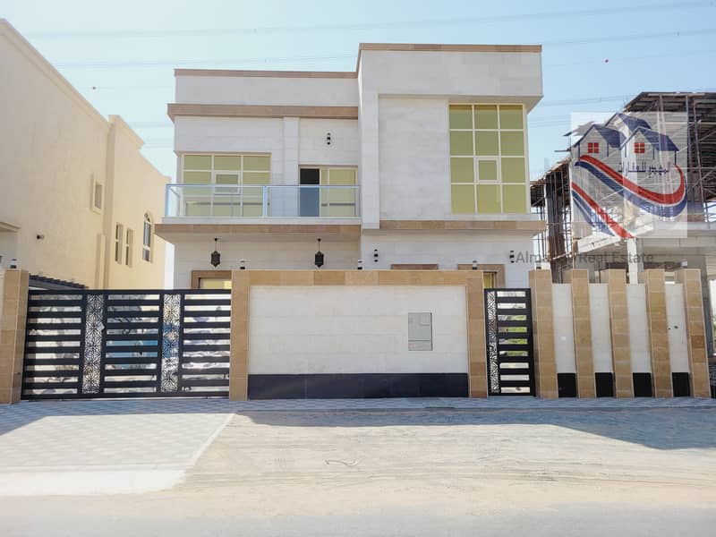 Villa for sale in Ajman, Jasmine area, freehold for all nationalities, super deluxe finishes, and a very reasonable price