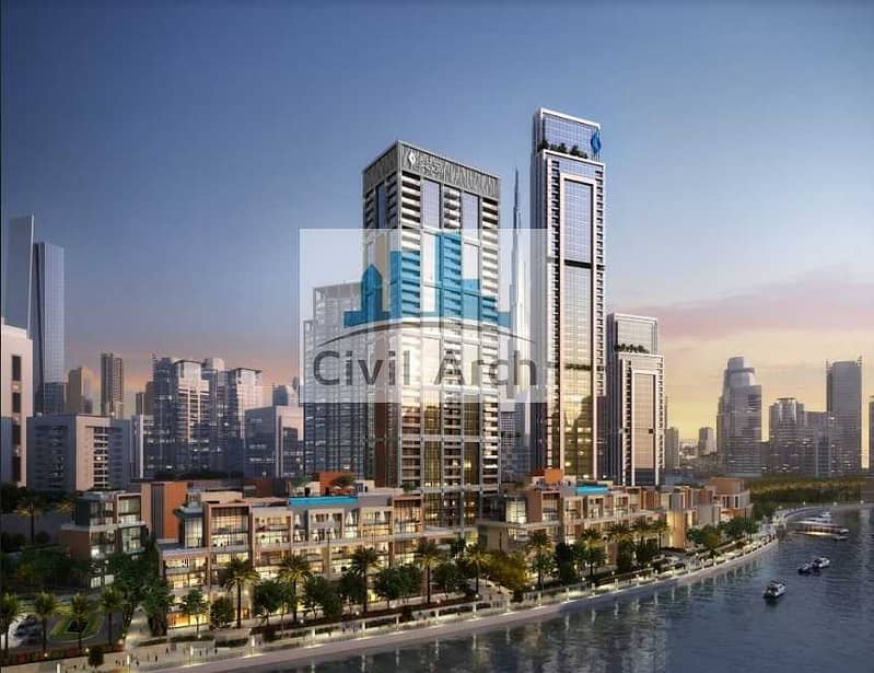 位于商业湾，Peninsula，半岛一号综合公寓 2 卧室的公寓 3454000 AED - 5455079