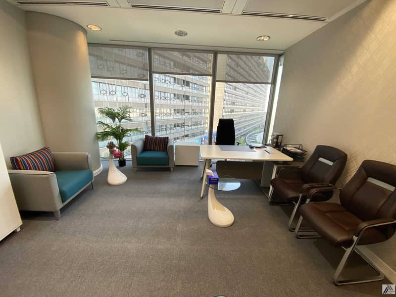 Fully Furnished Executive Office / Sea and Cityscape Linked with Mall Metro
