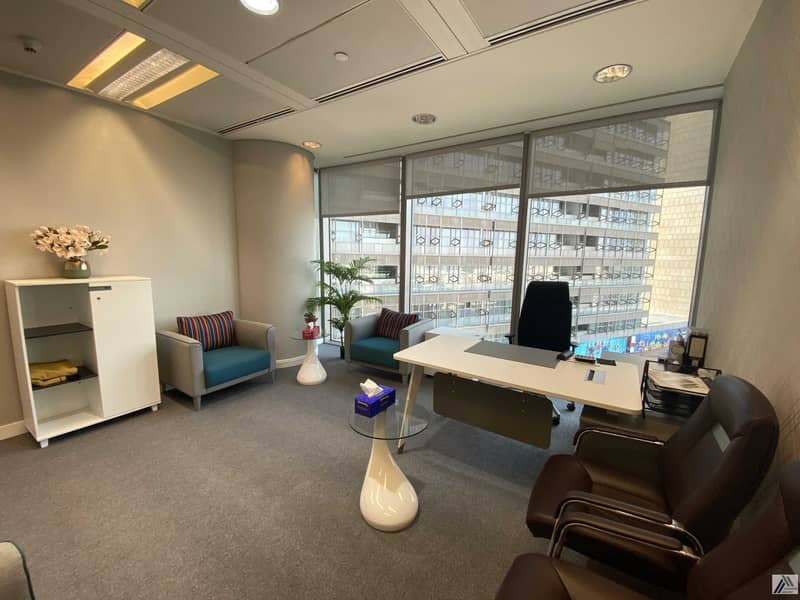 3 Fully Furnished Executive Office / Sea and Cityscape Linked with Mall Metro