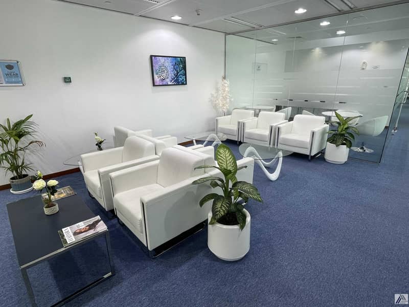 6 Fully Furnished Executive Office / Sea and Cityscape Linked with Mall Metro