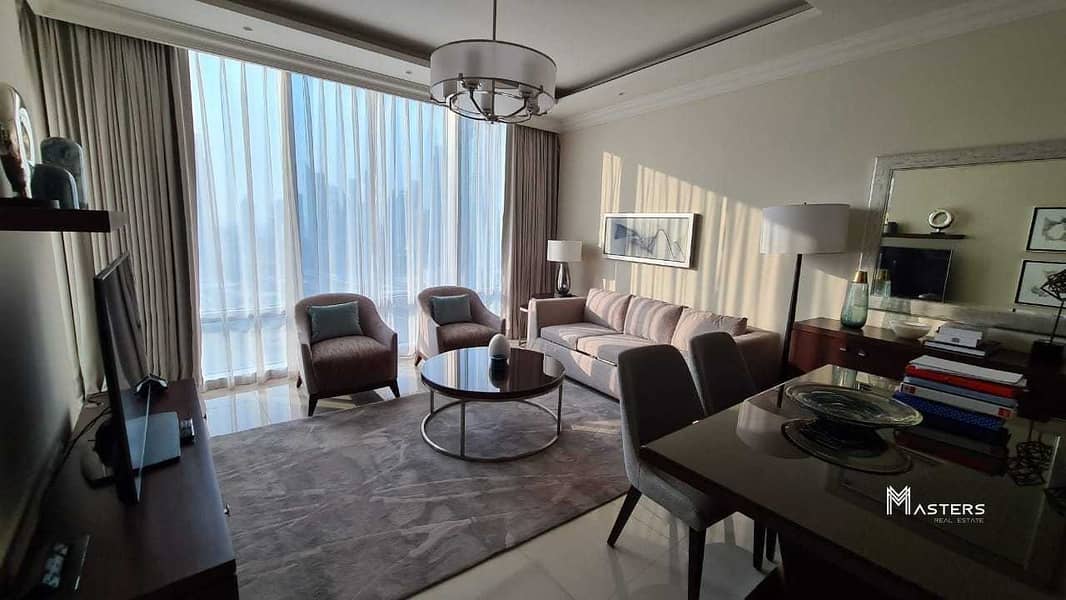 3 1BR Unit in Downtown | Facing Burj Khalifa with Full Fountain View