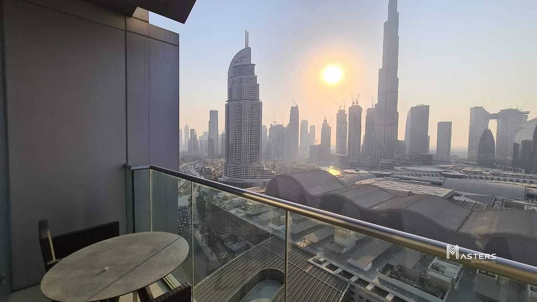 8 1BR Unit in Downtown | Facing Burj Khalifa with Full Fountain View