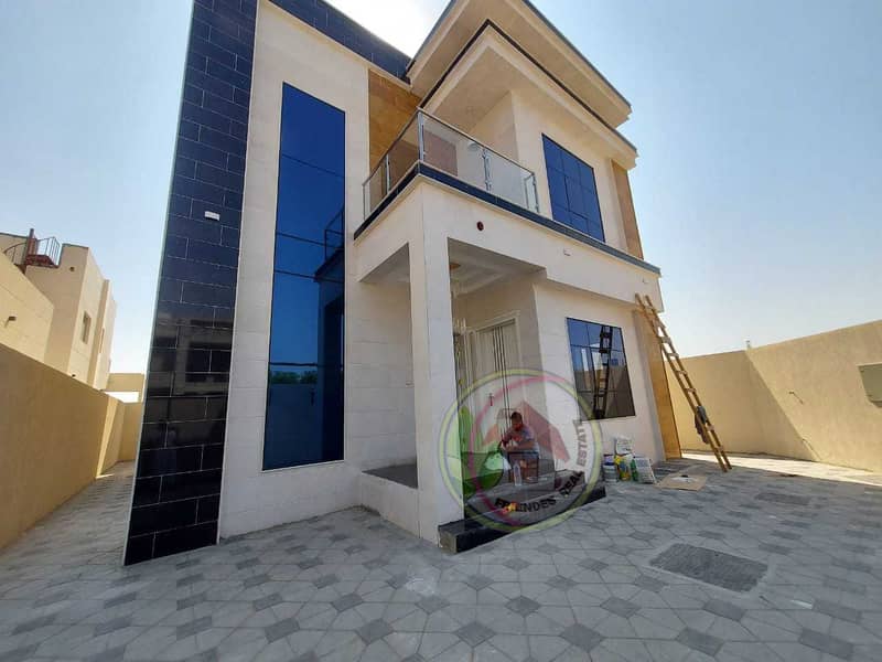 For sale with the best modern finishes, a stone facade, an excellent personal finishing, Super Dulux, near all services and Sheikh Mohammed bin Zayed