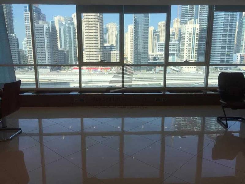 6 LUXURIOUS SPACIOUS FITTED FURNISHED OFFICE IN FORTUNE TOWER JLT FOR RENT
