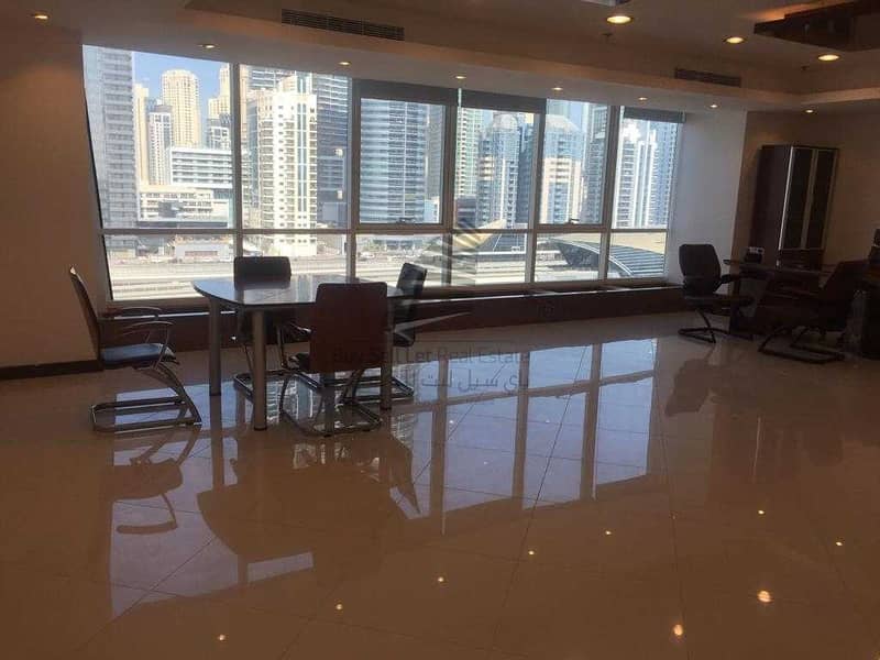 14 LUXURIOUS SPACIOUS FITTED FURNISHED OFFICE IN FORTUNE TOWER JLT FOR RENT