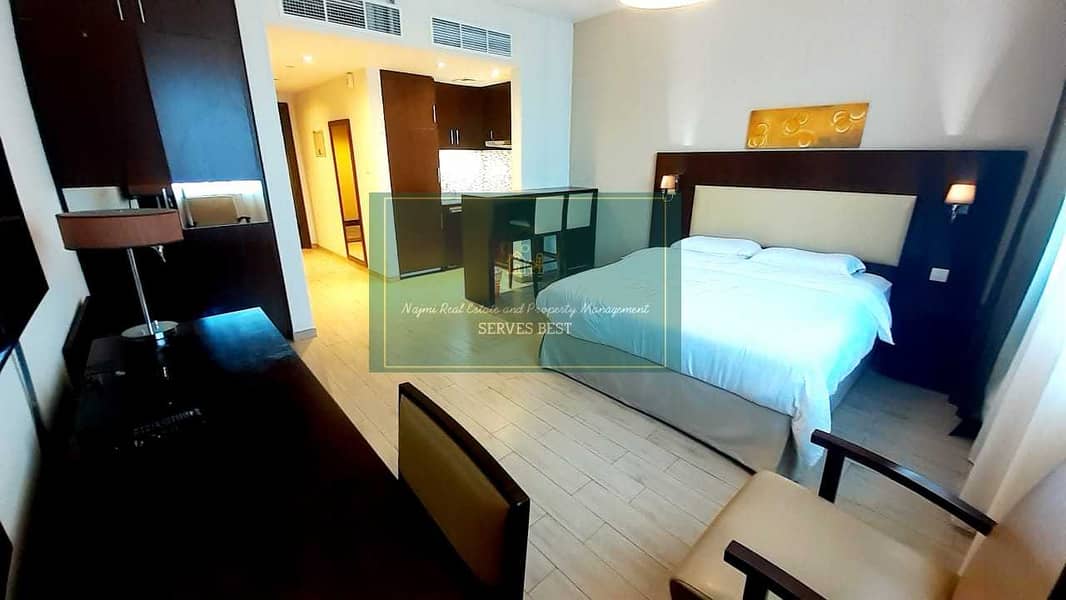 Stunning Studio Fully Furnished  @ AED 4500 Monthly with Utilities + Parking