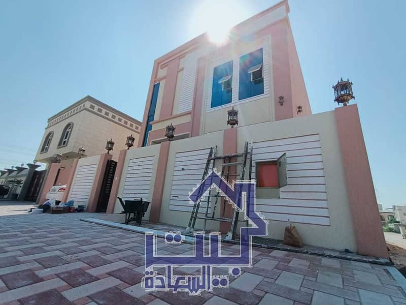 Own a distinctive villa, modern design, very elegant, without service fees, free ownership for life, on Al-Jar Street, with bank facilities