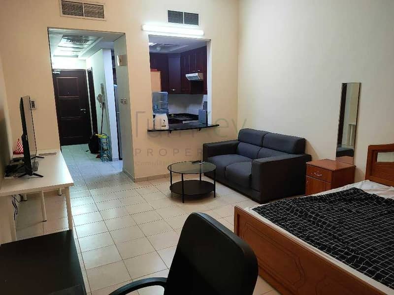 Fully Furnished Spacious Studio with amenities  like DEWA