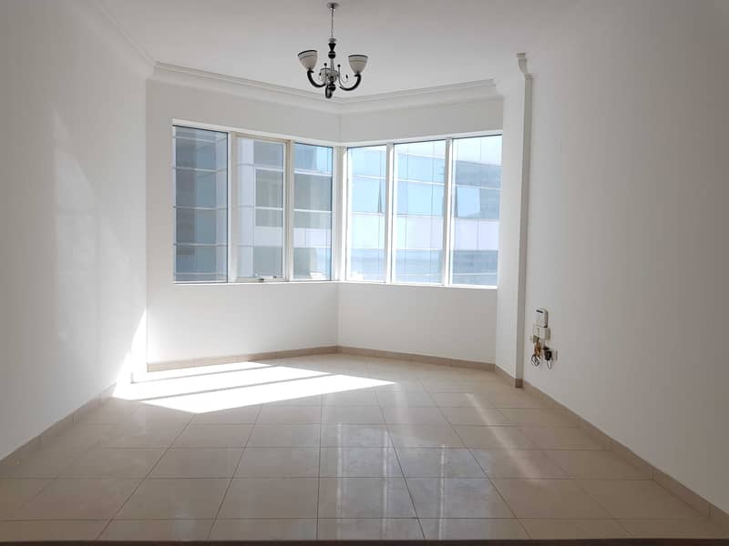 No Commission, ready to move 1bhk with wardrobes, gym, pool in al Taawun area rent 21k