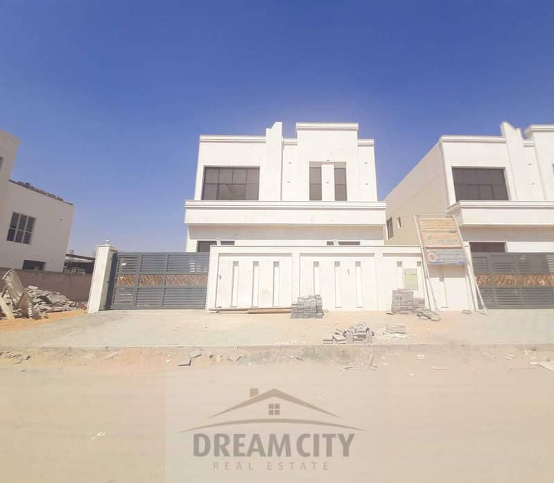 For sale a new luxury villa with a complete modern design in Ajman, Al Yasmeen area. Cash or easy bank installment. . .