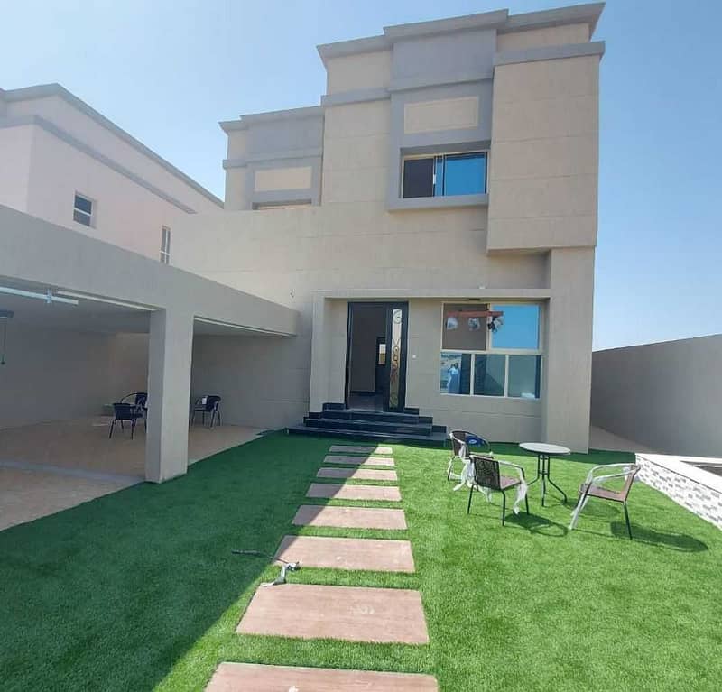 Villa for sale near the mosque at a snapshot price and without down payment, one of the most luxurious villas in Ajman, with personal construction and