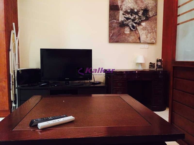 8 Fully Furnished studio next to metro @ AED.  40 K available from 1st Nov 2021