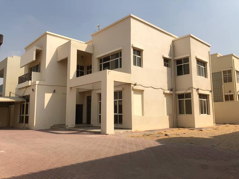 DELUX VILLA AVAILBLE FOR RENT 5 BEDROOMS WITH HALL (MAJLIS) IN HAMIDIYA AJMAN RENT YEARLY 90,000/- AED