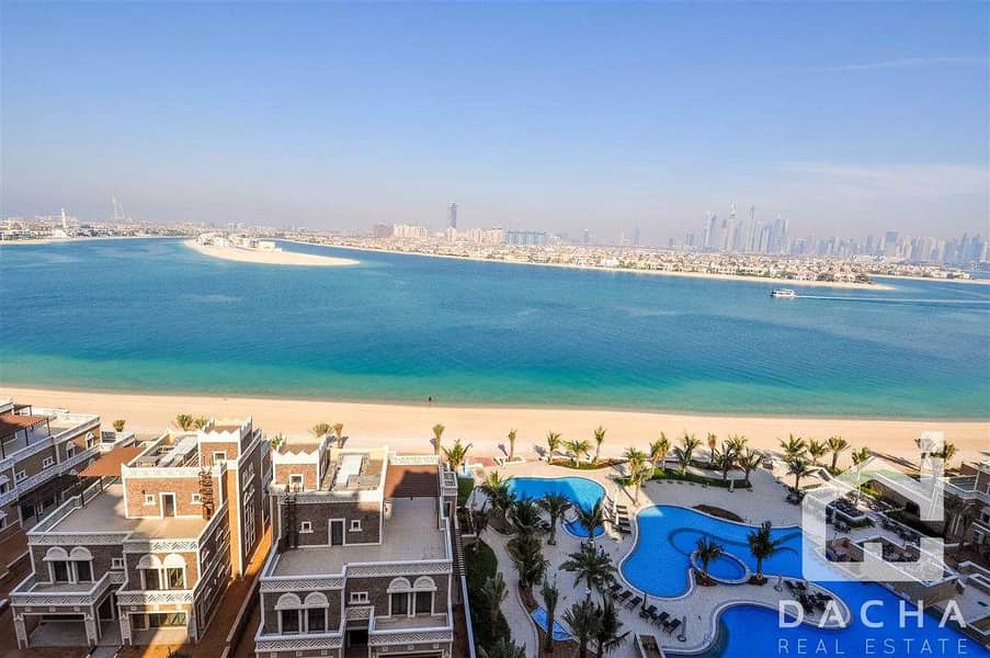 17 2br+maid*Full Palm and Marina Views*Furnished