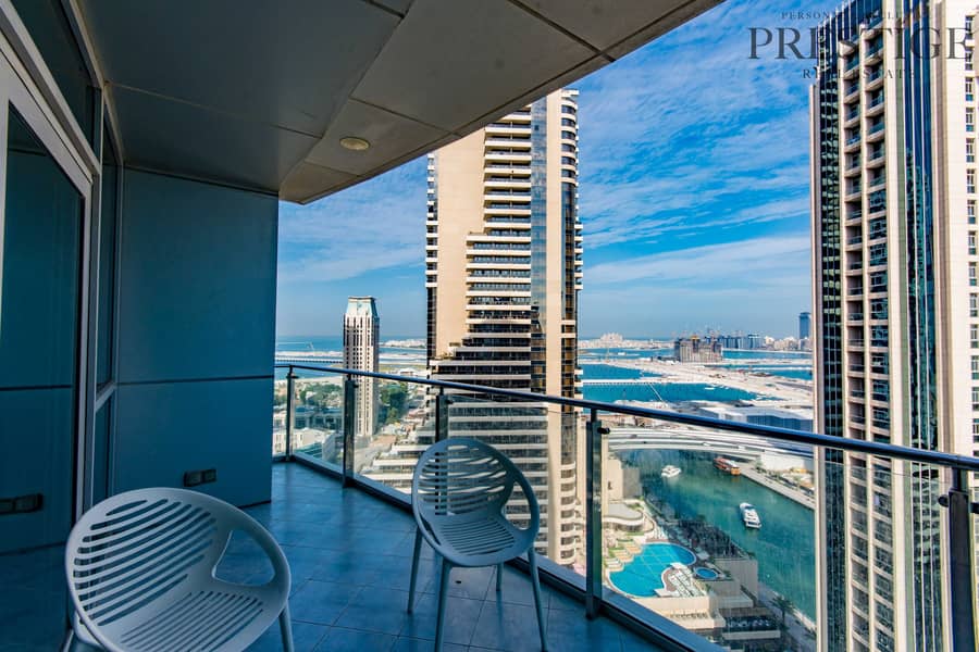 16 3 Beds | Sea and Marina View | High-Floor