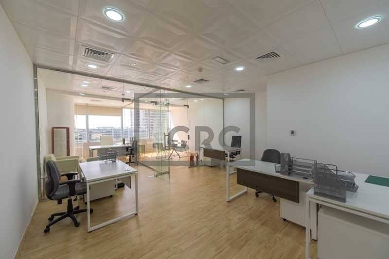 3 Furnished | 2 Full Partitions | Vacant Office