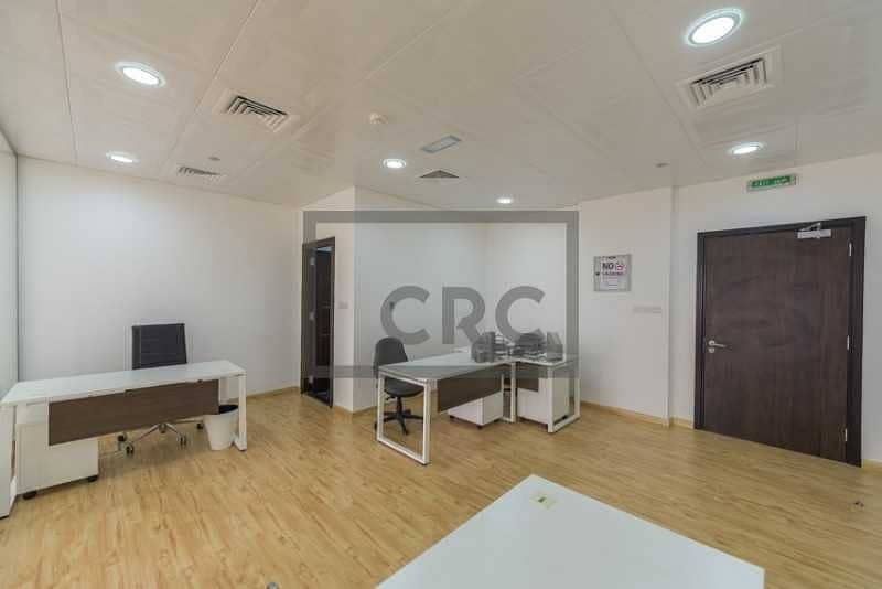 7 Furnished | 2 Full Partitions | Vacant Office