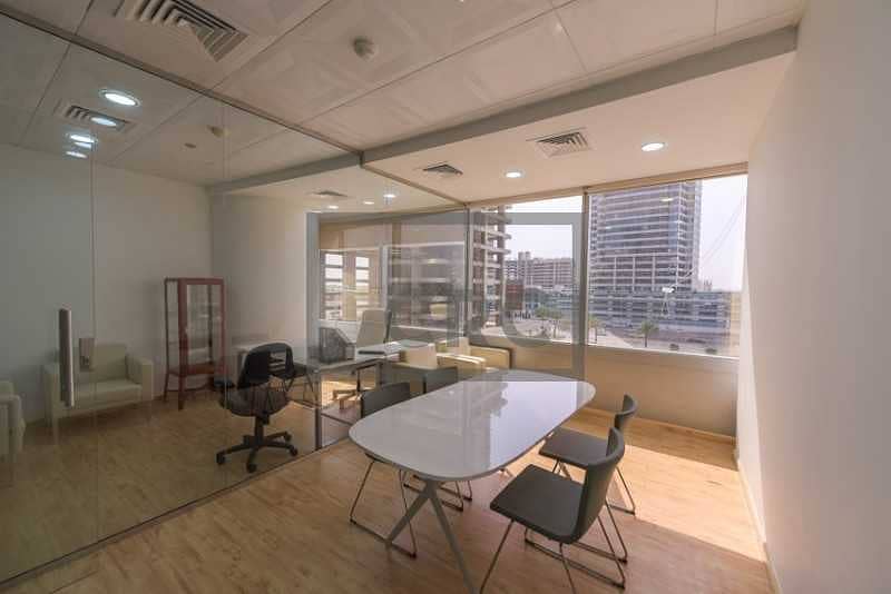 8 Furnished | 2 Full Partitions | Vacant Office