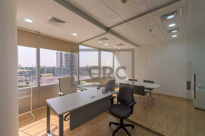 9 Furnished | 2 Full Partitions | Vacant Office