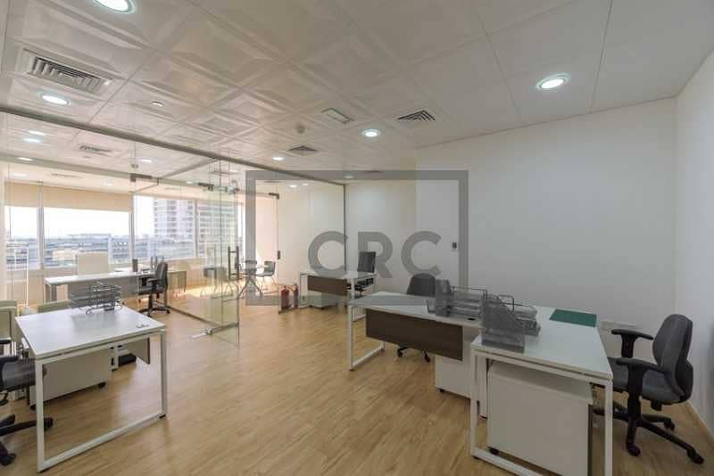 10 Furnished | 2 Full Partitions | Vacant Office