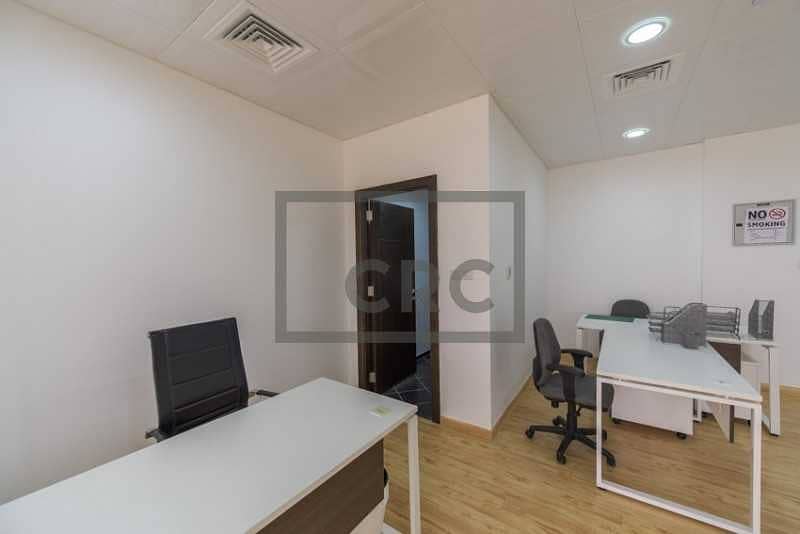 11 Furnished | 2 Full Partitions | Vacant Office