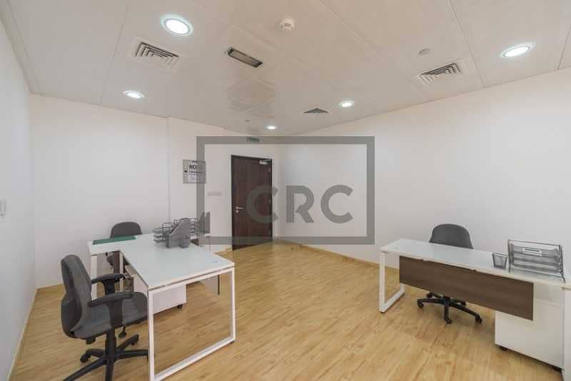 13 Furnished | 2 Full Partitions | Vacant Office