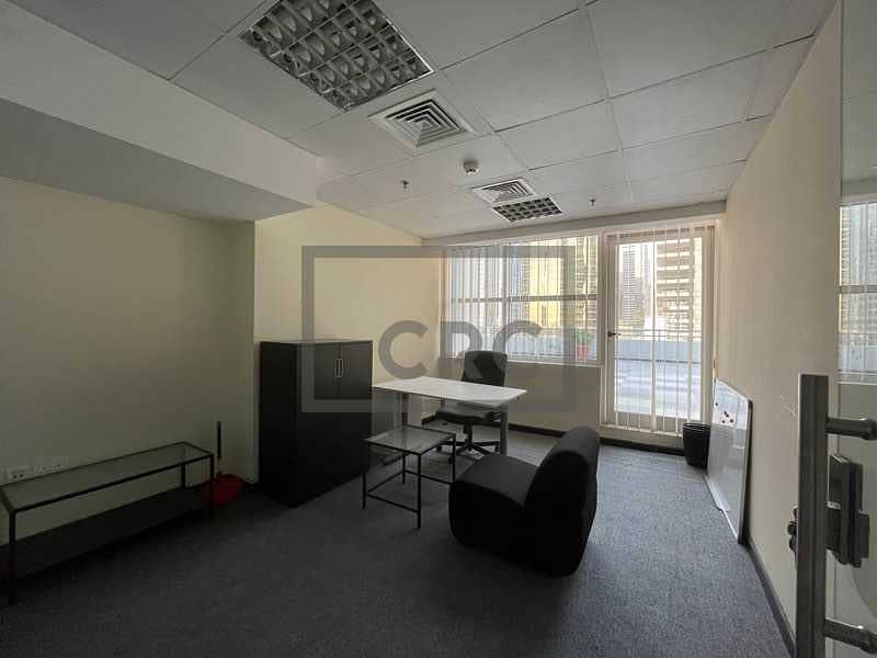 7 Furnished Office with 4 Partitions for Lease in JLT