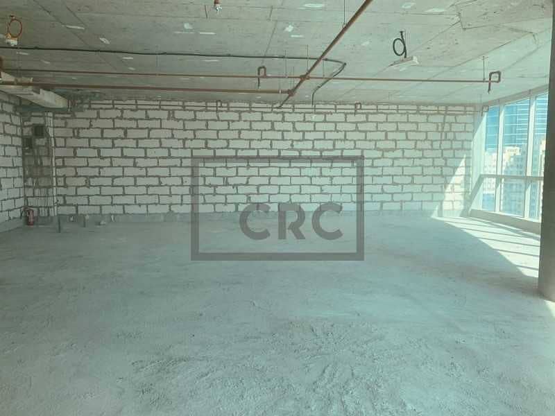 2 Shell and core|9th floor|bright|30 AED/sqft