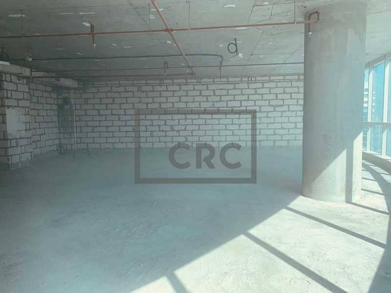 3 Shell and core|9th floor|bright|30 AED/sqft