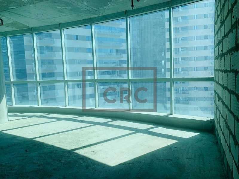 5 Shell and core|9th floor|bright|30 AED/sqft
