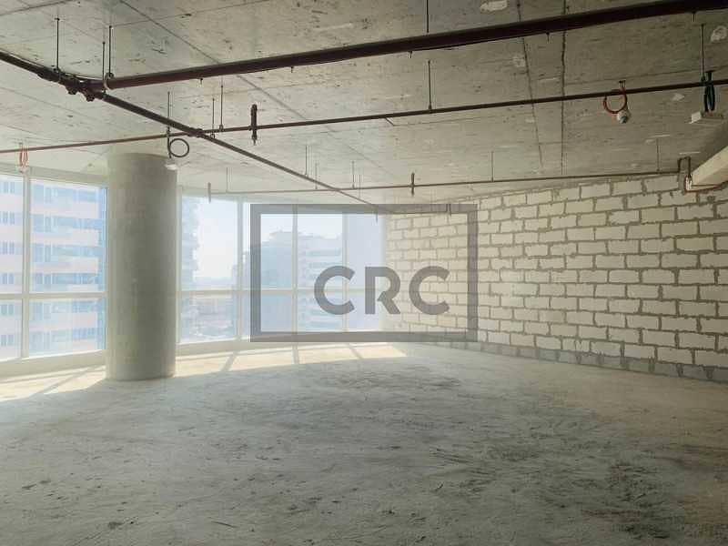 8 Shell and core|9th floor|bright|30 AED/sqft