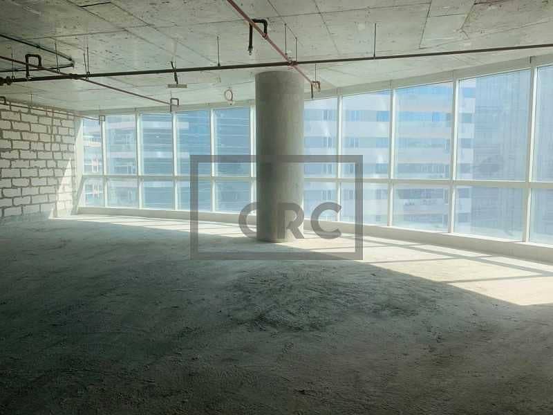 10 Shell and core|9th floor|bright|30 AED/sqft