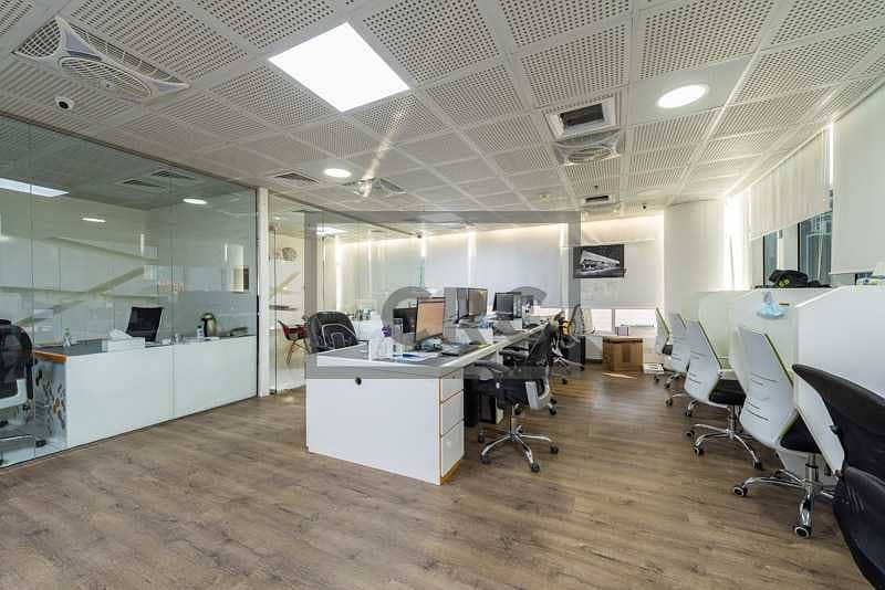 2 Semi Fitted|Spacious Office|With Canal View