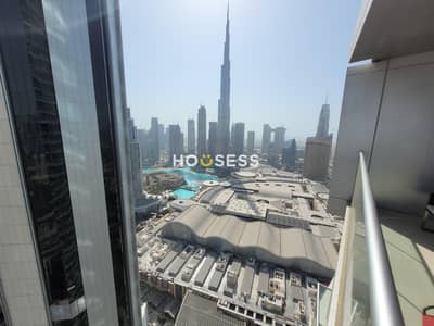2 Bedroom Hotel Apartment for Rent in Downtown Dubai, Dubai - Burj Khalifa View | Fountain view | High Floor