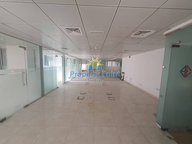 Best Price | 236 SQM Office Space for RENT | Spacious Layout & Office Partitions | Hamdan Street