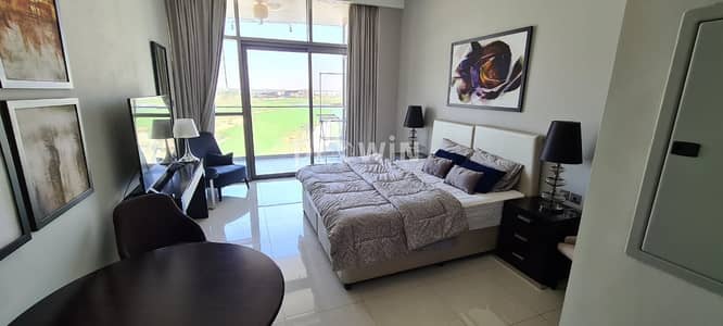MAGNIFICENT STUDIO WITH A GREAT VIEW AT DAMAC HILLS 1|FULLY FURNISHED|ONE OF A KIND|DON\'T MISS YOUR CHANCE!!!
