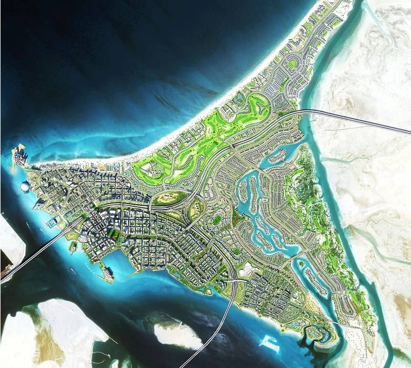 For sale land on Saadiyat Island authorized for the mall