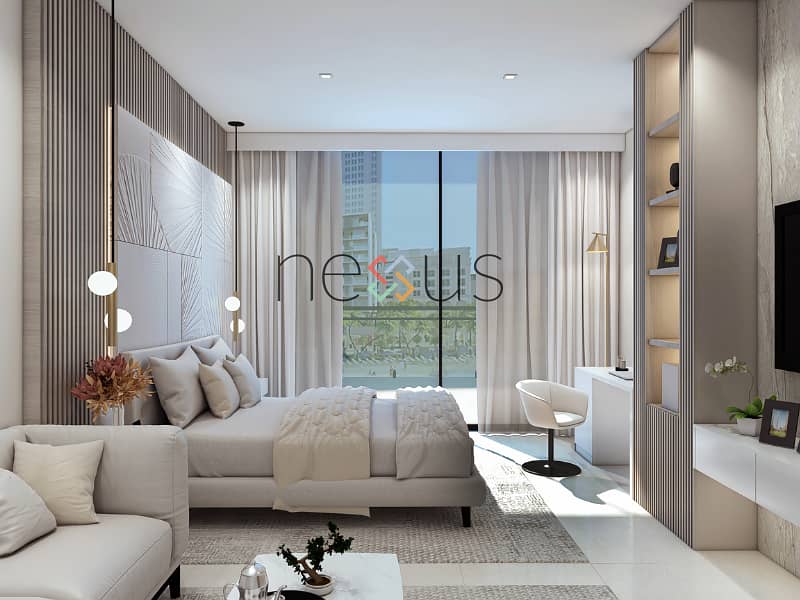 Modern Luxury Studio Apartment with Balcony